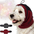 IECOii Dog Ear Cover Noise Protection Adjustable Patches Soft Dog Ear Muffs for Anxiety Relief in Fireworks Thunderstorms or Hematoma Calming Hoodie Prevents Ear Injury Infection