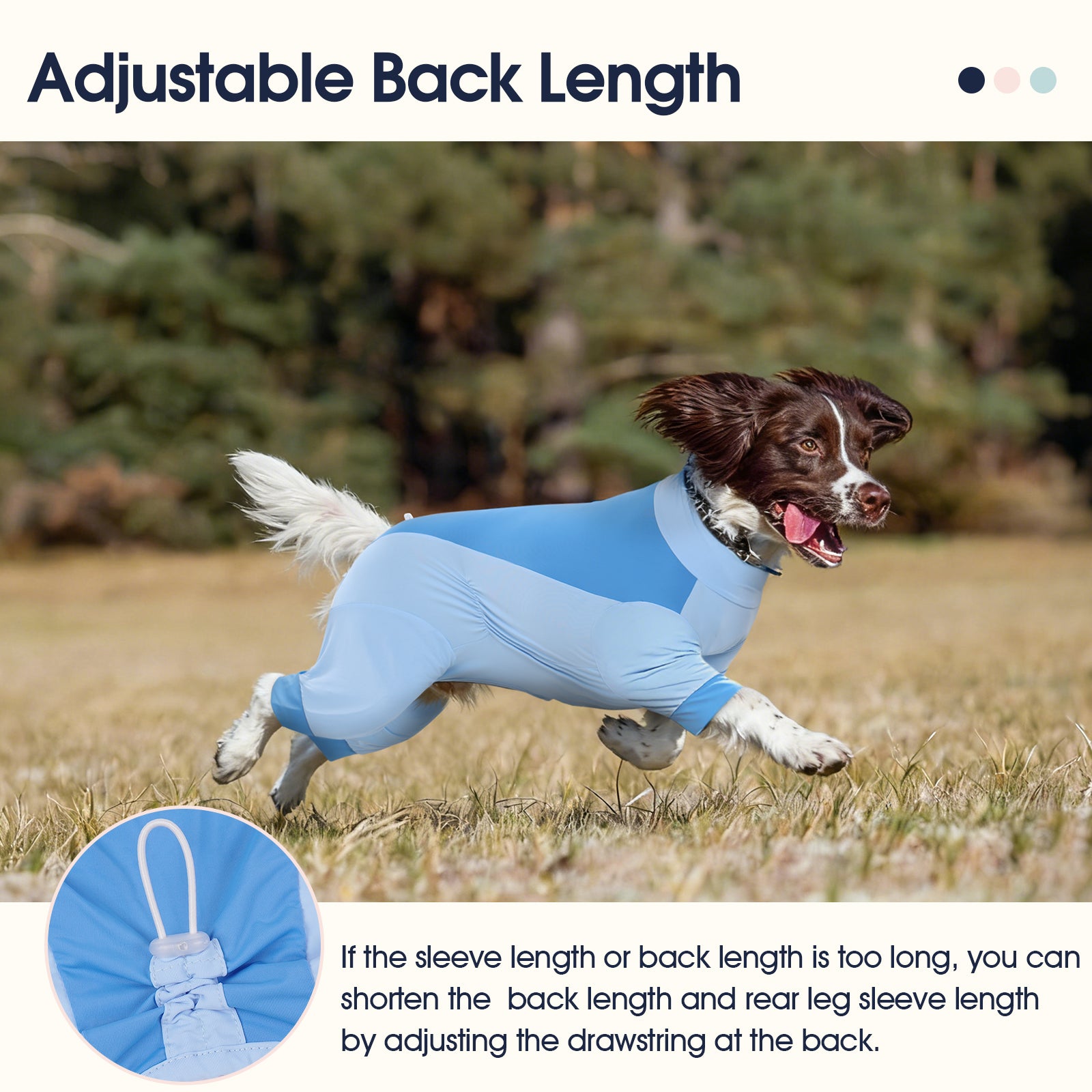 IECOii Dog Sun Protection Cooling Suit Dog Shirt Breathable Outdoor Summer UV Protection Lightweight Body Suit